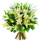 Arena Flowers White Lily Bouquet