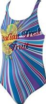 Arena, 1294[^]238893 Girls Freshfruit One Piece - Black and Turquoise