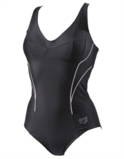 Arena Milva Aquafit Swimsuit - Black, White and