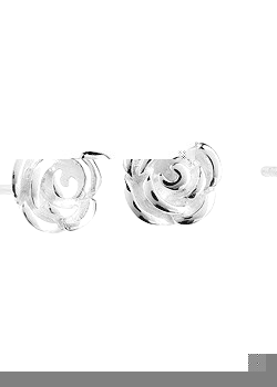 Silver Rose Stud Earrings