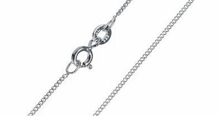 Quality Sterling Silver Ladies Curb Chain 18``