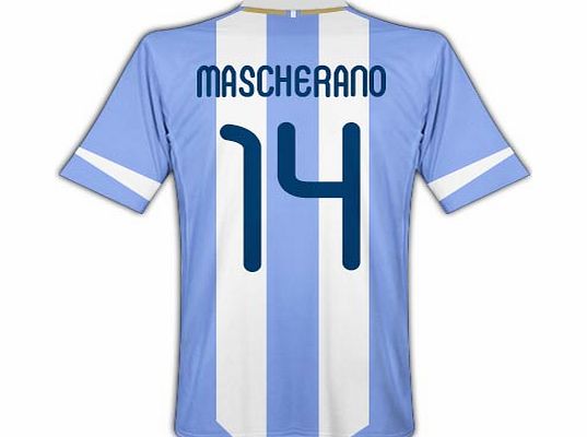 Adidas 2011-12 Argentina Home Shirt (Mascherano 14)