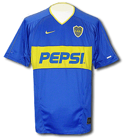 Argentinian teams Nike Boca Juniors home 2004