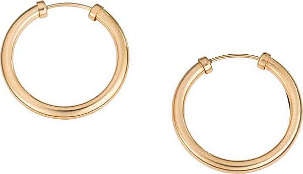 9ct Gold Capped Hoop Earrings