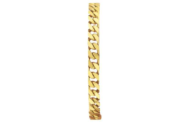 9ct Gold Plated Sterling Silver Curb Bracelet