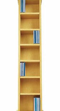 Maine Media DVD and CD Storage Tower - Beech