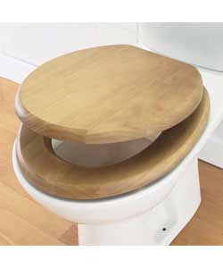 Argos Value Natural Pine Toilet Seat