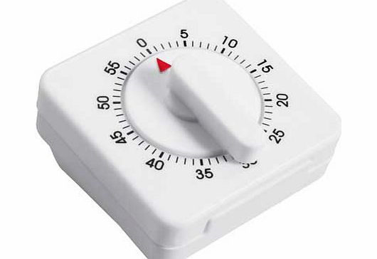 Argos Value Range 60 Minute Kitchen Timer - White