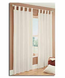 Calico Tab Top Curtains - 66 x