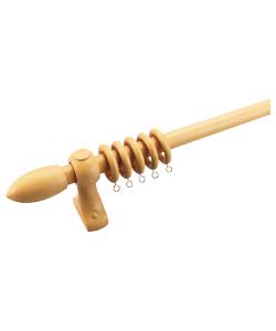 Wooden Curtain Pole - Natural