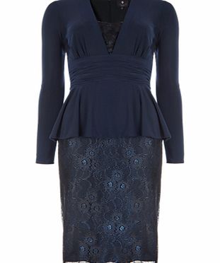 Ariella Jersey Dress, Navy