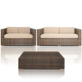 arizona 3 Seater & 2 Seater Sofa with Coffee Table