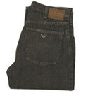 Armani Black Classic Waist Straight Leg Zip Fly Jeans - 32 Leg (J31)