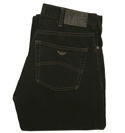Armani Black Zip Fly Straight Leg Classic Waist Jeans - 34 Leg (J31)