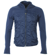 Blue Full Zip Hooded Jacket