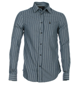 Blue, Light Blue and Cream Stripe Shirt