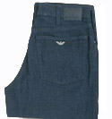 Dark Denim Lightweight Zip Fly Classic Waist Jeans - 34 Leg (J16)