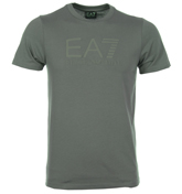 EA7 Metal Grey T-Shirt with Rubberised Logo