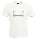 Emporio Armani EA7 White V Neck Short Sleeve