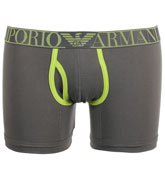 Emporio Armani Grey and Lime Green Boxers (1