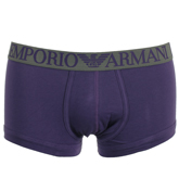 Emporio Armani Purple and Grey Trunks (1 Pair
