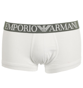 Emporio Armani White and Grey Trunks (1 Pair Pack)