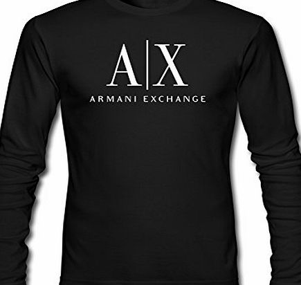Armani Exchange Logo For 2016 Mens Printed Long Sleeve tops t shirts