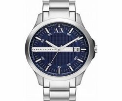 Armani Exchange Mens Smart Hampton Silver 3H Watch