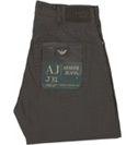 Armani Faded Blue Cotton Zip Fly Straight Leg Jeans (J31)