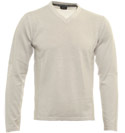 Garlic Grey V-Neck Sweater