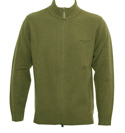 Green Full Zip Sweater