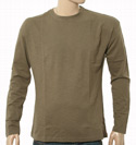 Green Long Sleeve Cotton T-Shirt