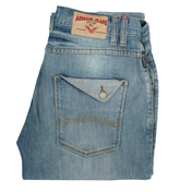 (J12) Mid Blue Straight Leg Jeans