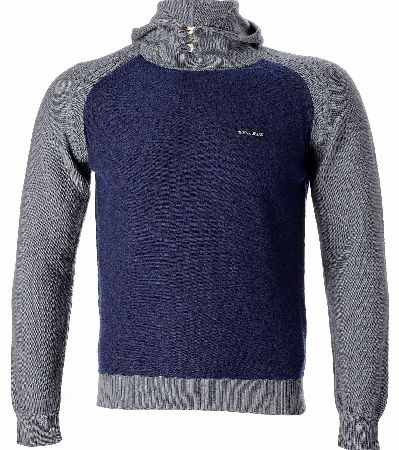 Armani Jeans Knitted Hooded Jumper