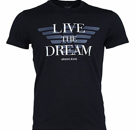 Live The Dream Slim Fit Blue T-Shirt L