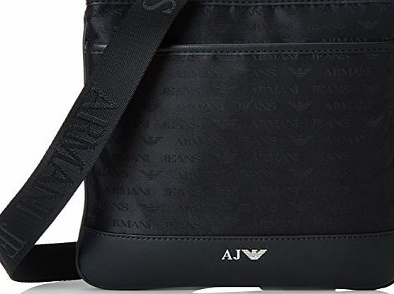 Armani Jeans Mens 932527CC993 Shoulder Bag Black Schwarz (NERO 00020) 28x1x26 cm