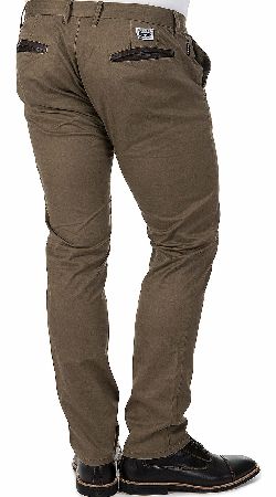 Armani Jeans Slant Pocket Chinos Khaki