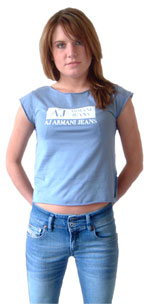 Armani Jeans Slashed Neck - Blue