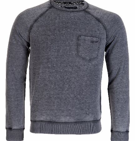 Armani Jeans Slim Fit Washed Cotton Sweatshirt