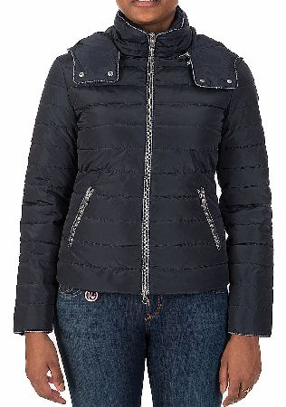 Armani Jeans Womens Chain Trim Quilted Jacket