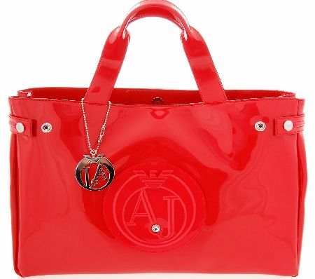Armani Jeans Womens Red Patent Handbag