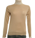 Armani Ladies Armani Beige Roll-Neck Sweater