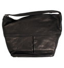 Armani Ladies Armani Black Leather Handbag