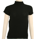 Armani Ladies Armani Black Roll-Neck Sweater