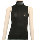 Armani Ladies Armani Black Sleeveless Sweater