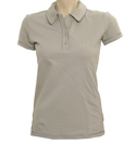 Armani Ladies Armani Grey Pique Polo Shirt