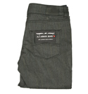 Armani Ladies Armani Grey Stripe Low Rise Crop Trousers