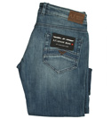 Armani Ladies Armani (J77) Blue Denim Cropped Jeans