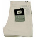 Armani Ladies Armani White Zip Fly Cotton Mix Jeans