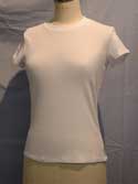 Armani Ladies White Cotton Mix Short Sleeved T-Shirt